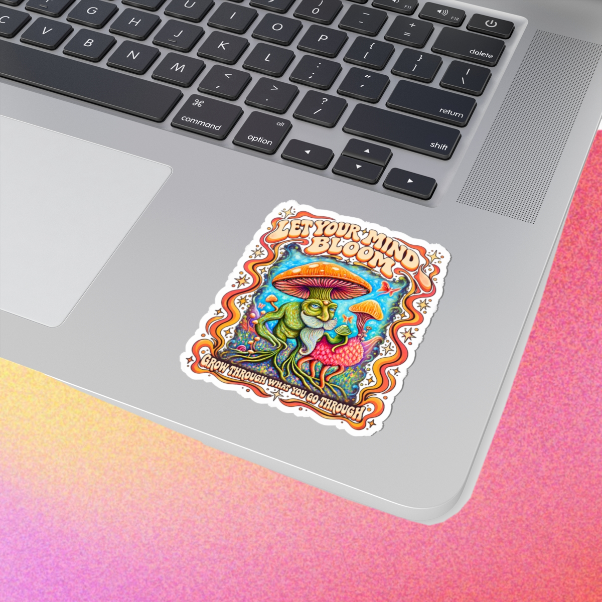 Let Your Mind Bloom Mushroom | Kiss-Cut Sticker