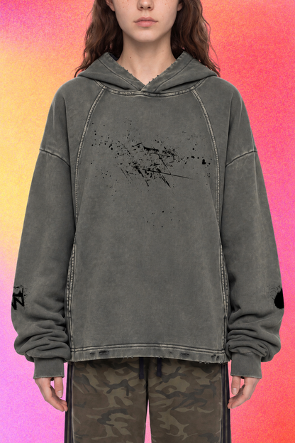 The Creator's Hoodie | Paint Splatter Vintage Washed Hoodie