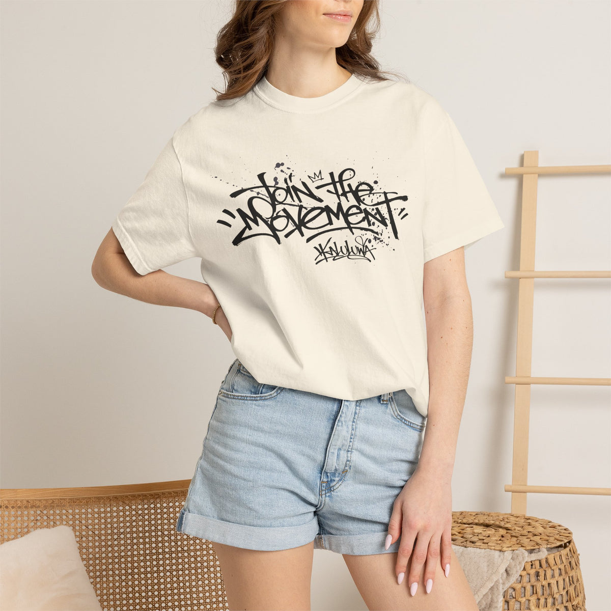 Join The Movement Tee| Street Art Back Print | Graphic T-Shirt