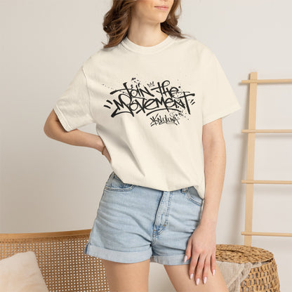Join The Movement Tee| Street Art Back Print | Graphic T-Shirt