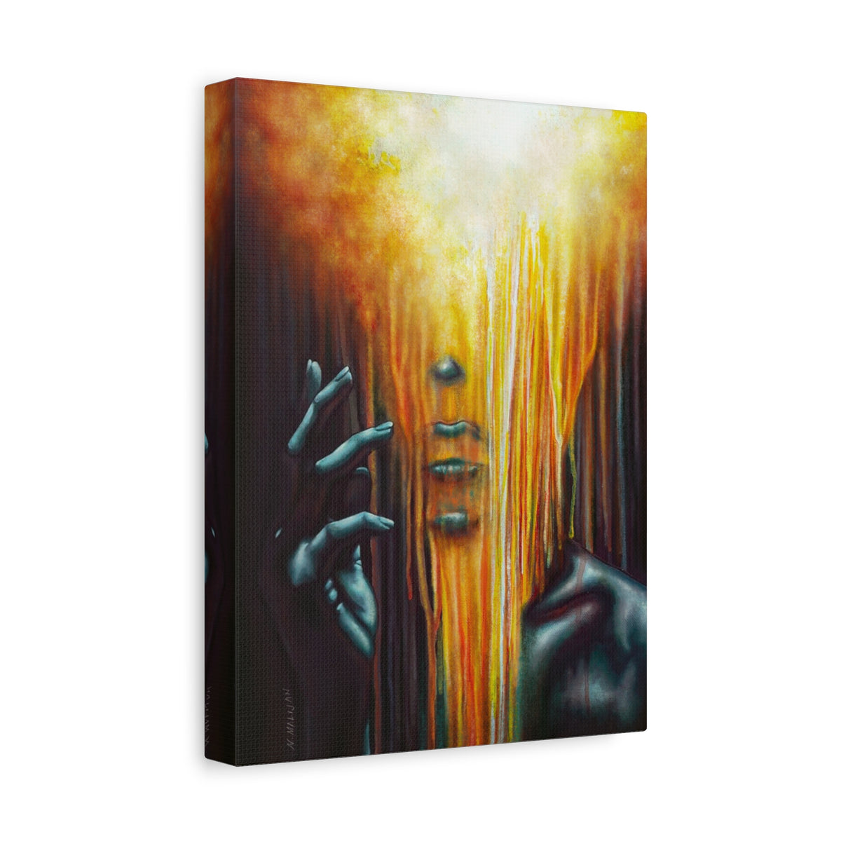 The Empath | Goth Painting Personality Type | Portrait on Matte Stretched Canvas