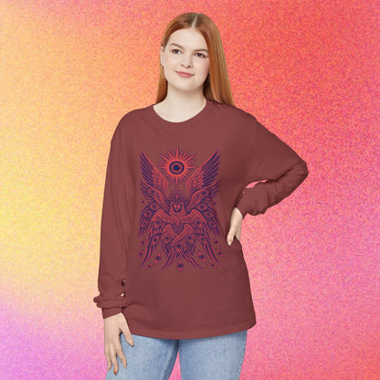 Seraphim | Biblical Angel Thorn Crown | Long Sleeve Graphic T-Shirt