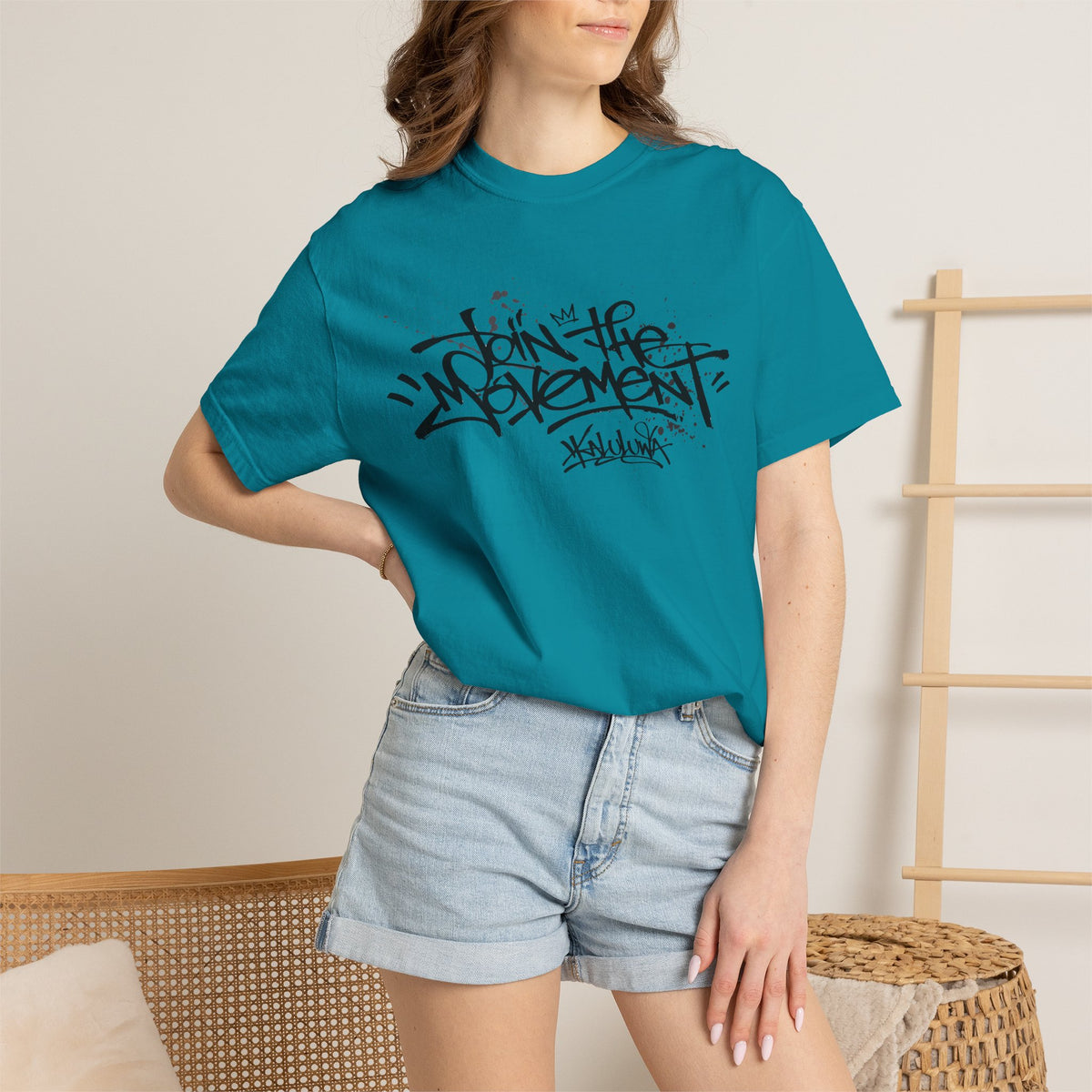 Join The Movement Tee| Street Art Back Print | Graphic T-Shirt