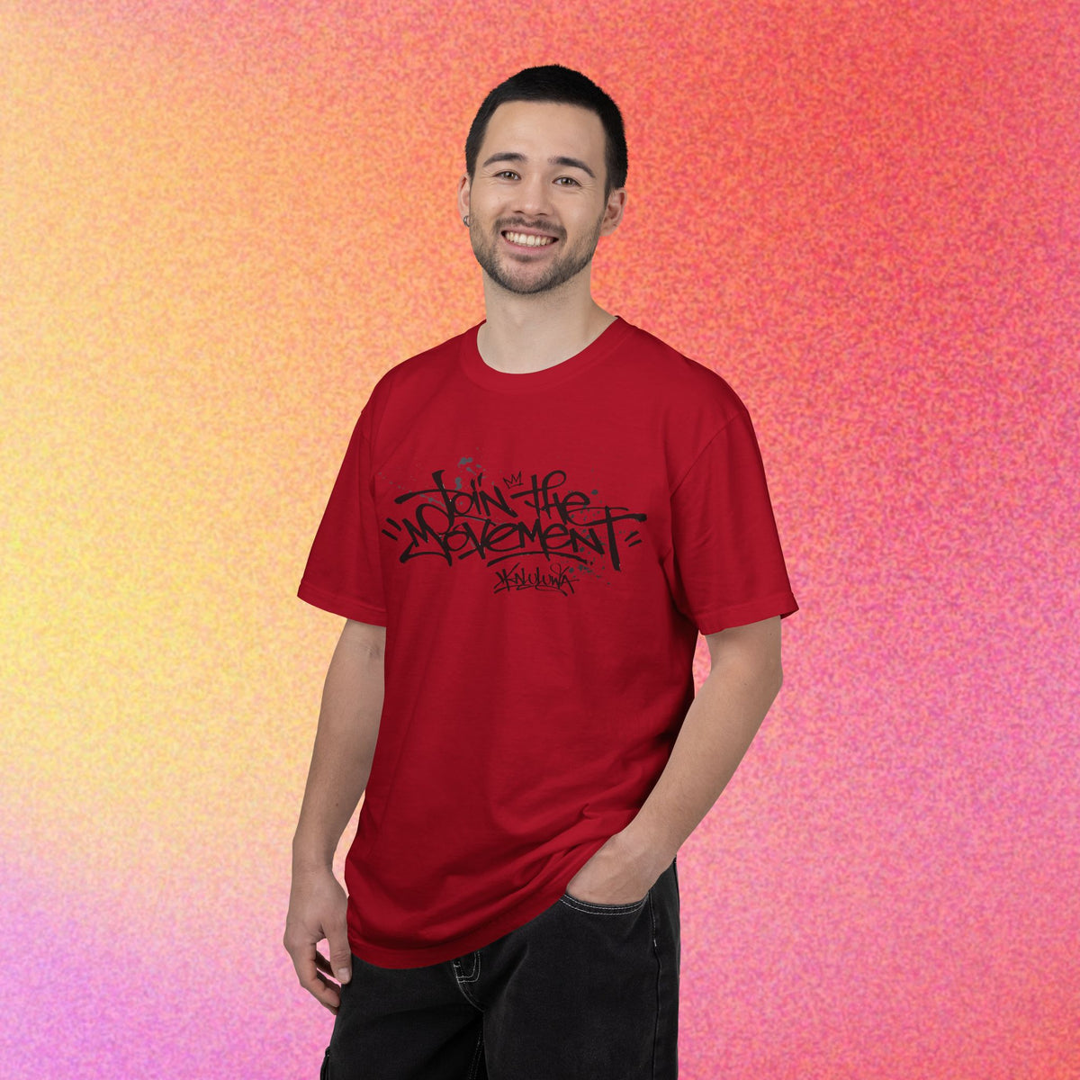 Join The Movement Tee| Street Art Back Print | Graphic T-Shirt