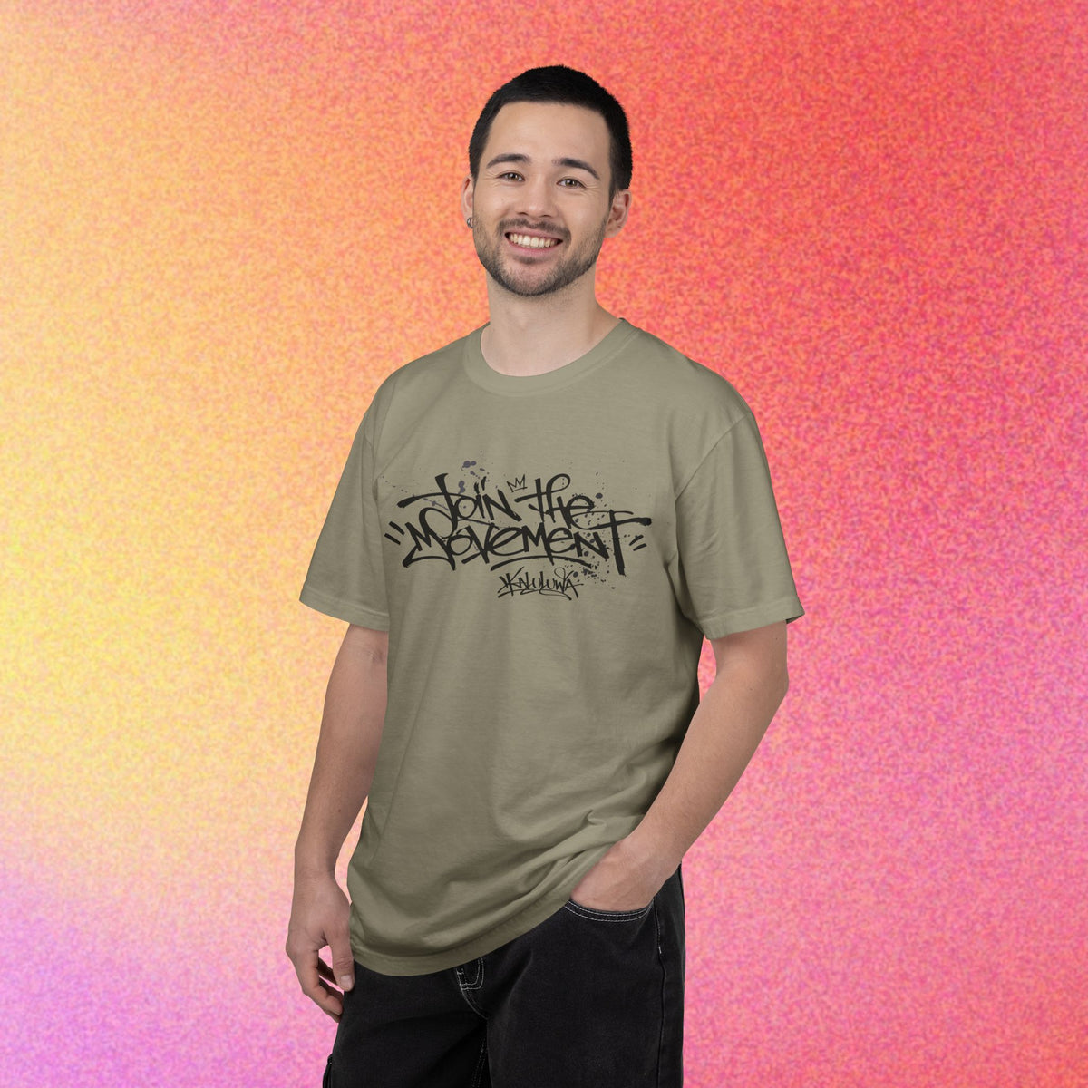 Join The Movement Tee| Street Art Back Print | Graphic T-Shirt