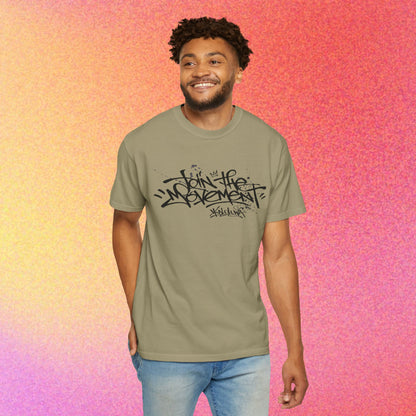 Join The Movement Tee| Street Art Back Print | Graphic T-Shirt