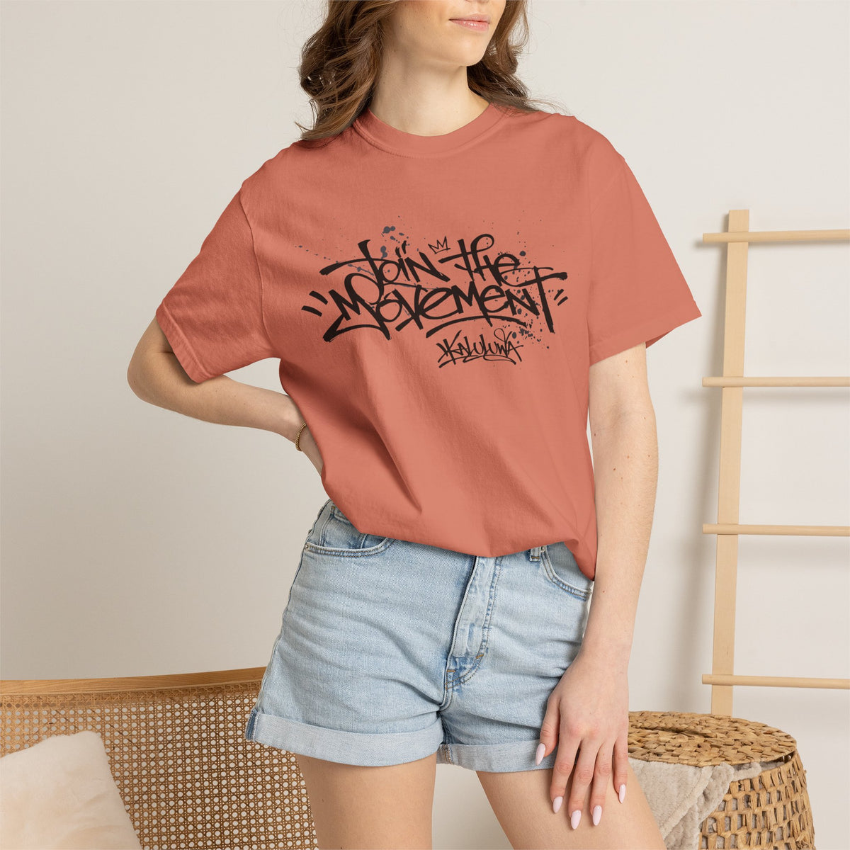 Join The Movement Tee| Street Art Back Print | Graphic T-Shirt