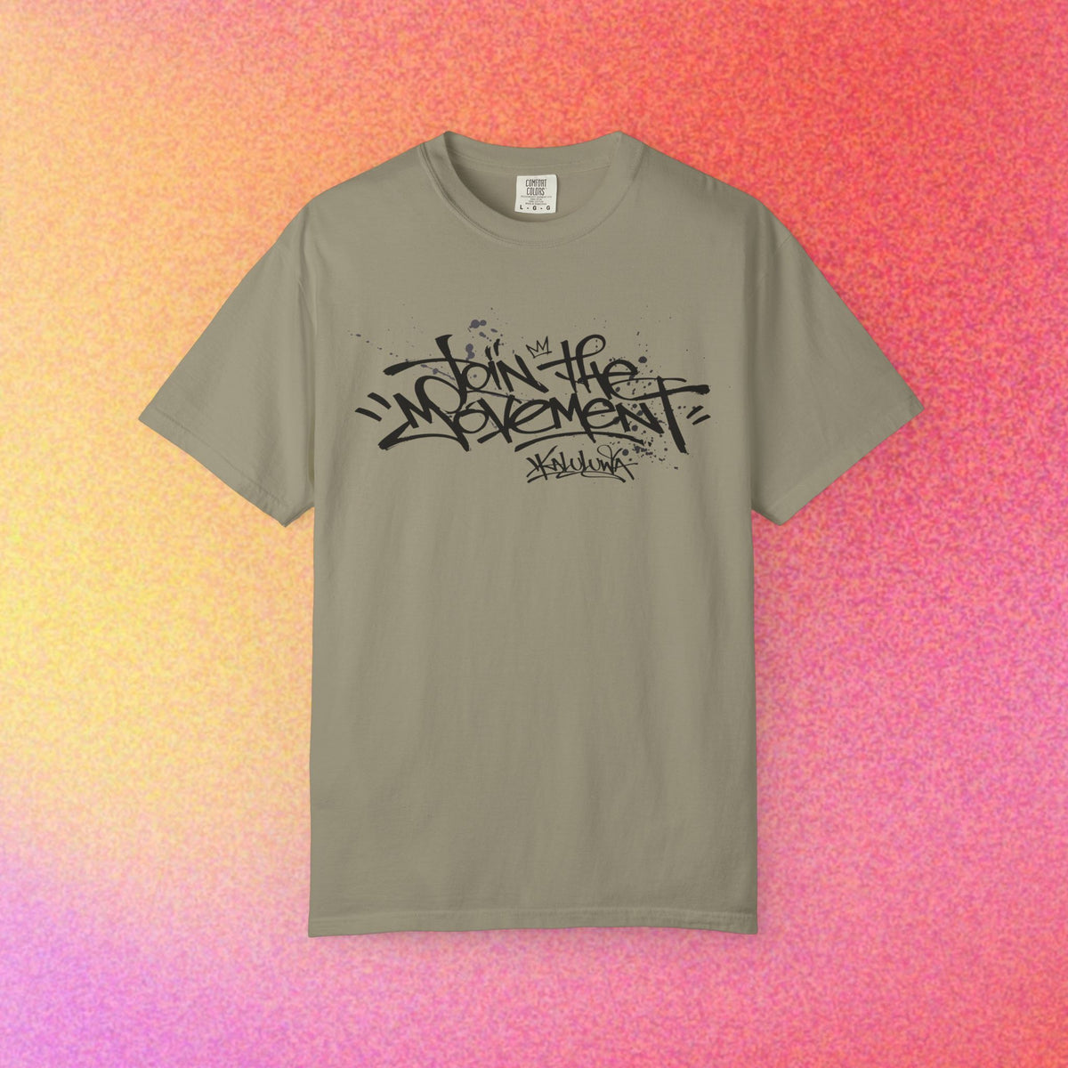 Join The Movement Tee| Street Art Back Print | Graphic T-Shirt