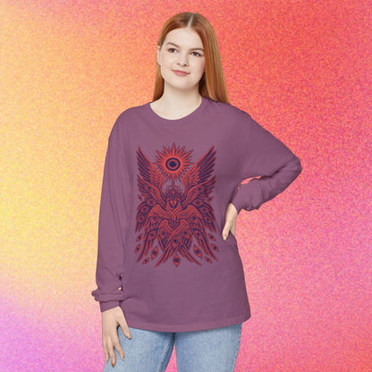 Seraphim | Biblical Angel Thorn Crown | Long Sleeve Graphic T-Shirt