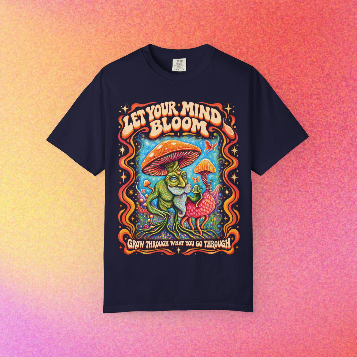 Let Your Mind Bloom | Retro Mushroom Graphic Tee