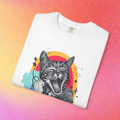 Living the Dream | Funny Tired Cat Graphic T-Shirt
