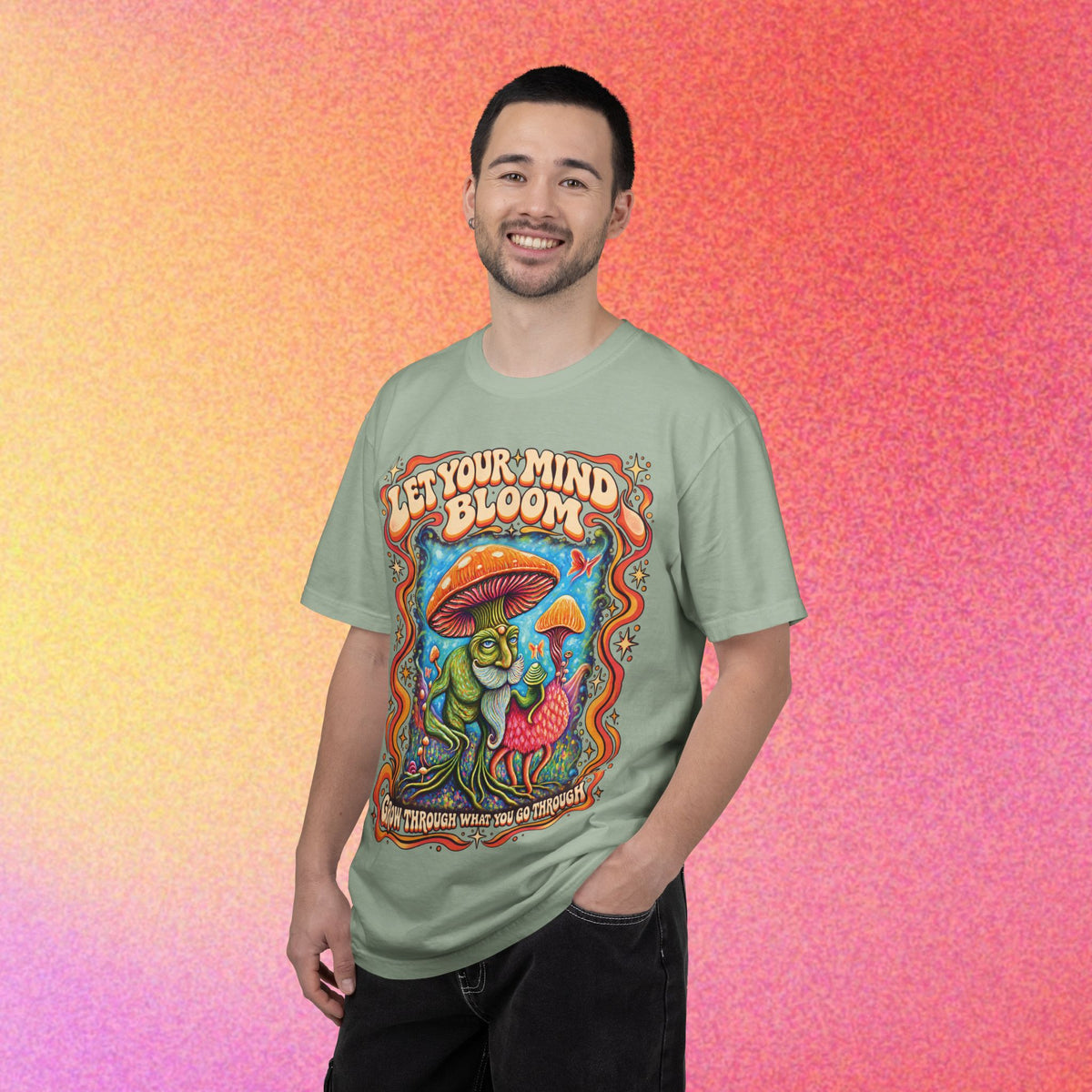 Let Your Mind Bloom | Retro Mushroom Graphic Tee