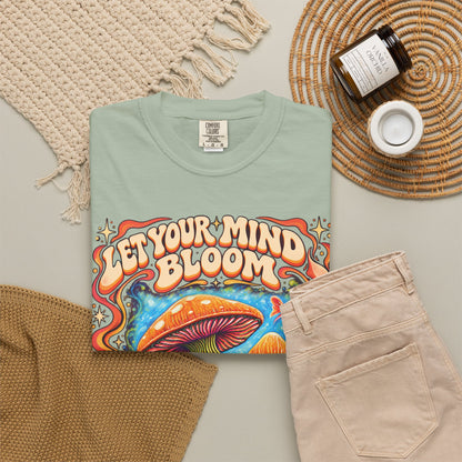 Let Your Mind Bloom | Retro Mushroom Graphic Tee