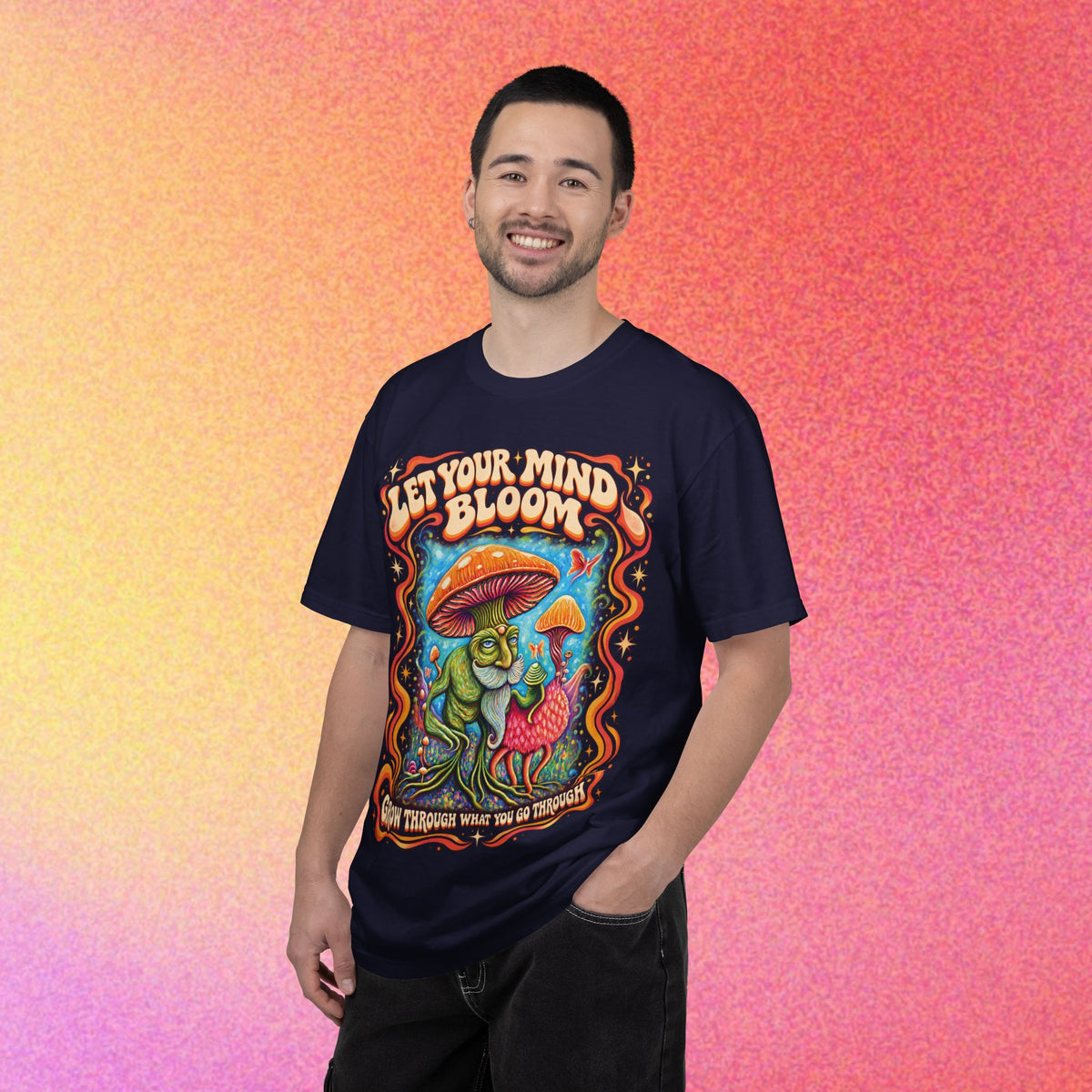 Let Your Mind Bloom | Retro Mushroom Graphic Tee