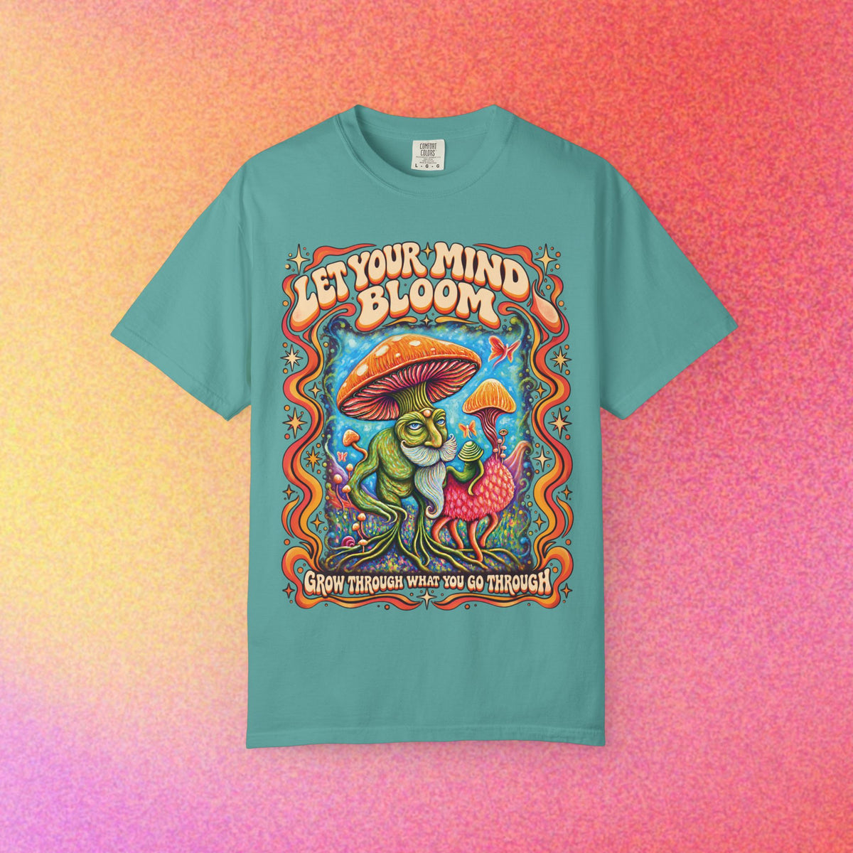 Let Your Mind Bloom | Retro Mushroom Graphic Tee