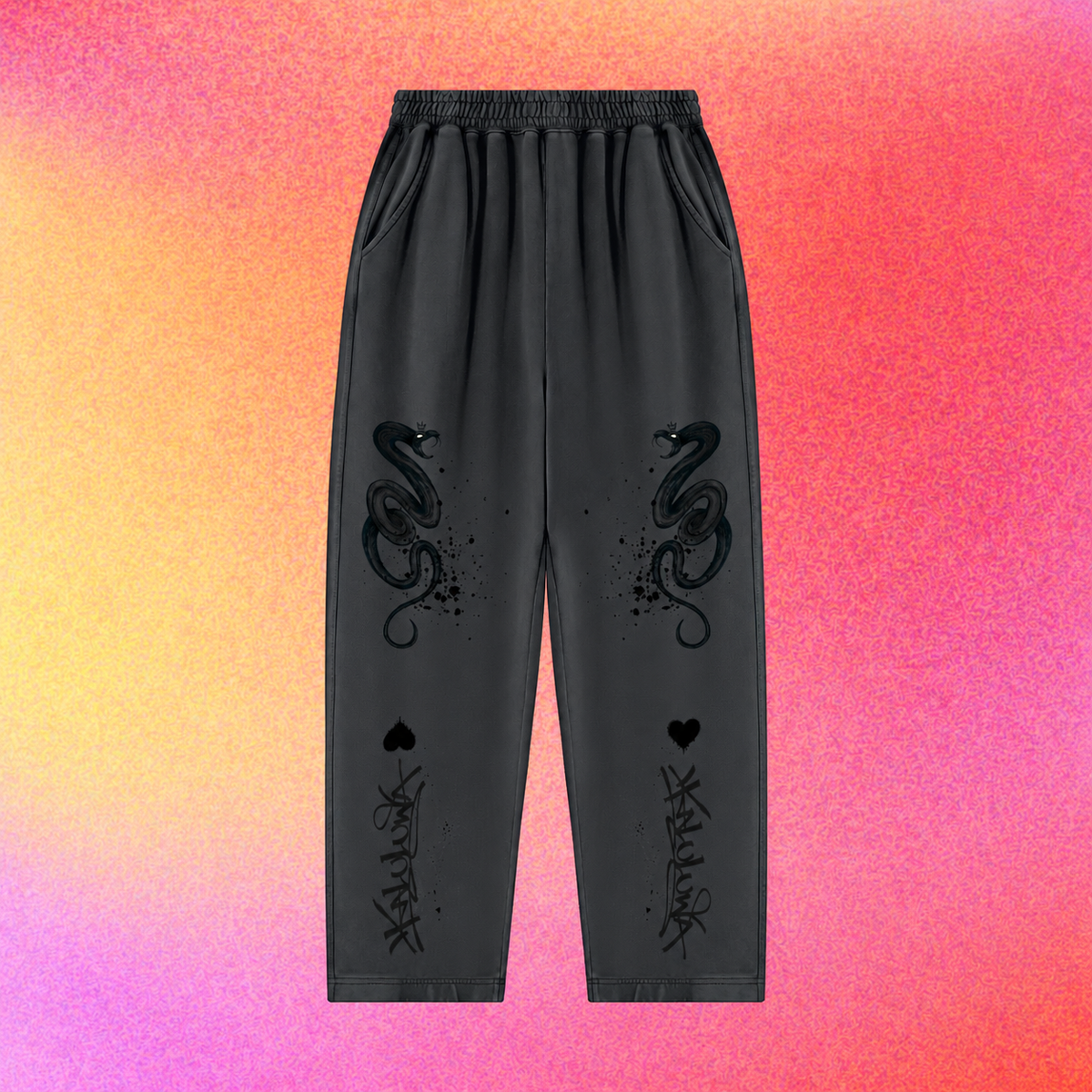 Serpent | Unisex Mineral Wash Balloon Sweatpants