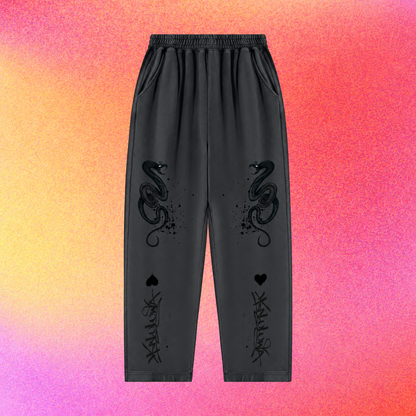 Serpent | Unisex Mineral Wash Balloon Sweatpants