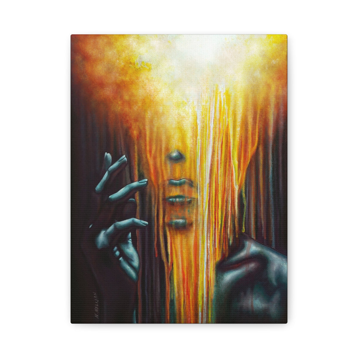 The Empath | Goth Painting Personality Type | Portrait on Matte Stretched Canvas
