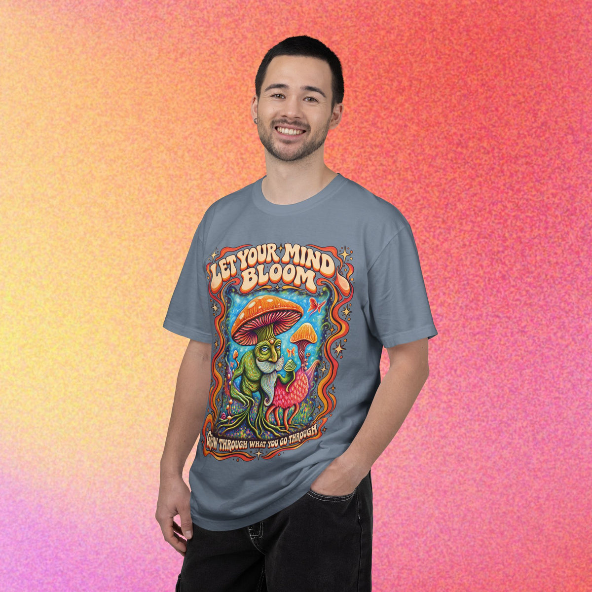 Let Your Mind Bloom | Retro Mushroom Graphic Tee