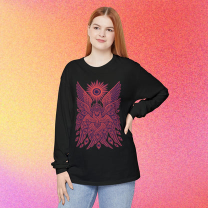 Seraphim | Biblical Angel Thorn Crown | Long Sleeve Graphic T-Shirt