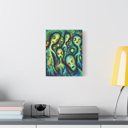 They Were here | E.T. Apparitions | Canvas Art — Vibrant Abstract Paranormal Wall Decor