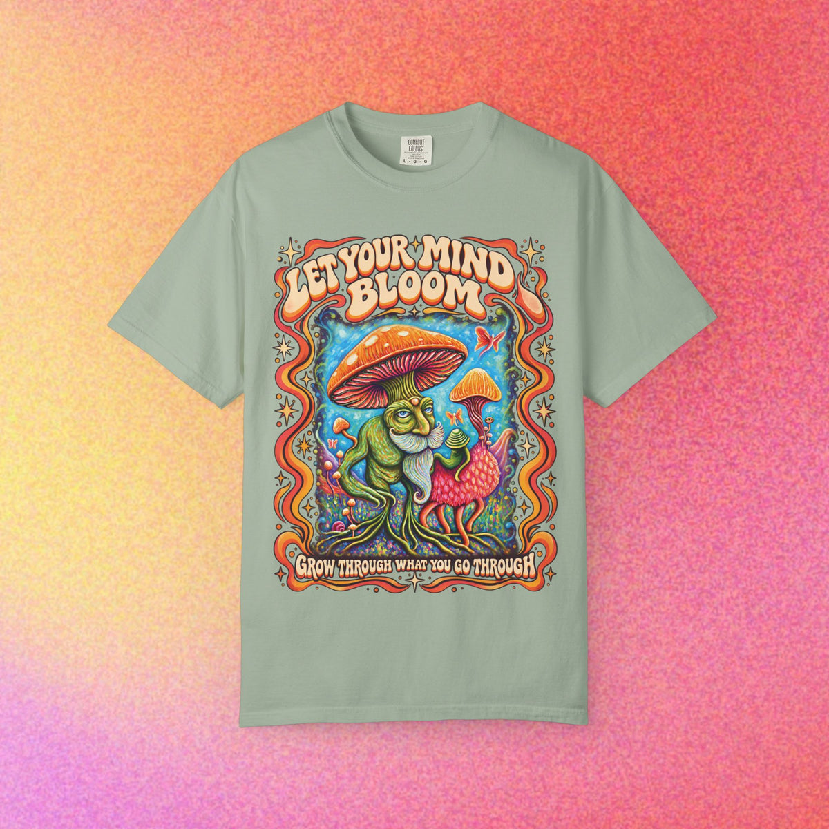 Let Your Mind Bloom | Retro Mushroom Graphic Tee