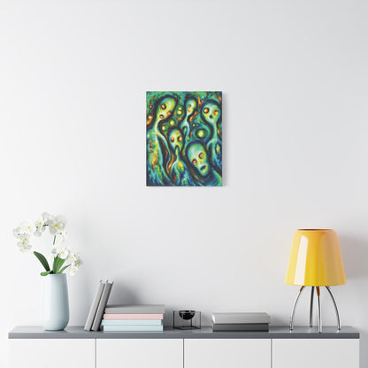 They Were here | E.T. Apparitions | Canvas Art — Vibrant Abstract Paranormal Wall Decor