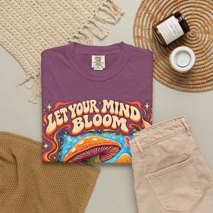 Let Your Mind Bloom | Retro Mushroom Graphic Tee