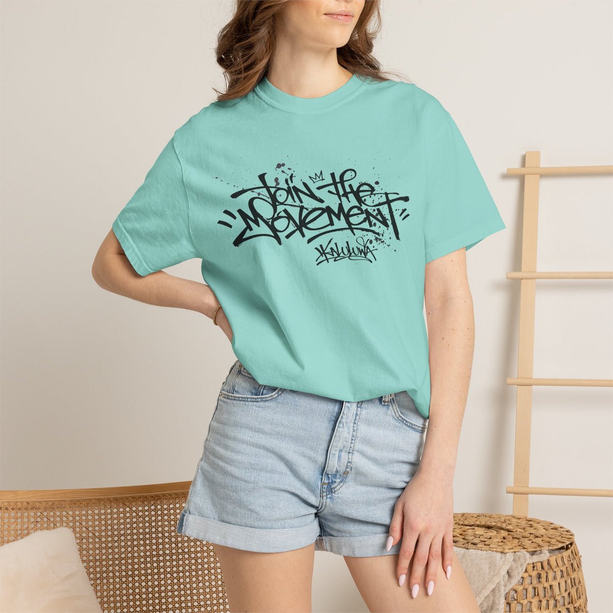 Join The Movement Tee| Street Art Back Print | Graphic T-Shirt