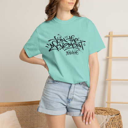 Join The Movement Tee| Street Art Back Print | Graphic T-Shirt