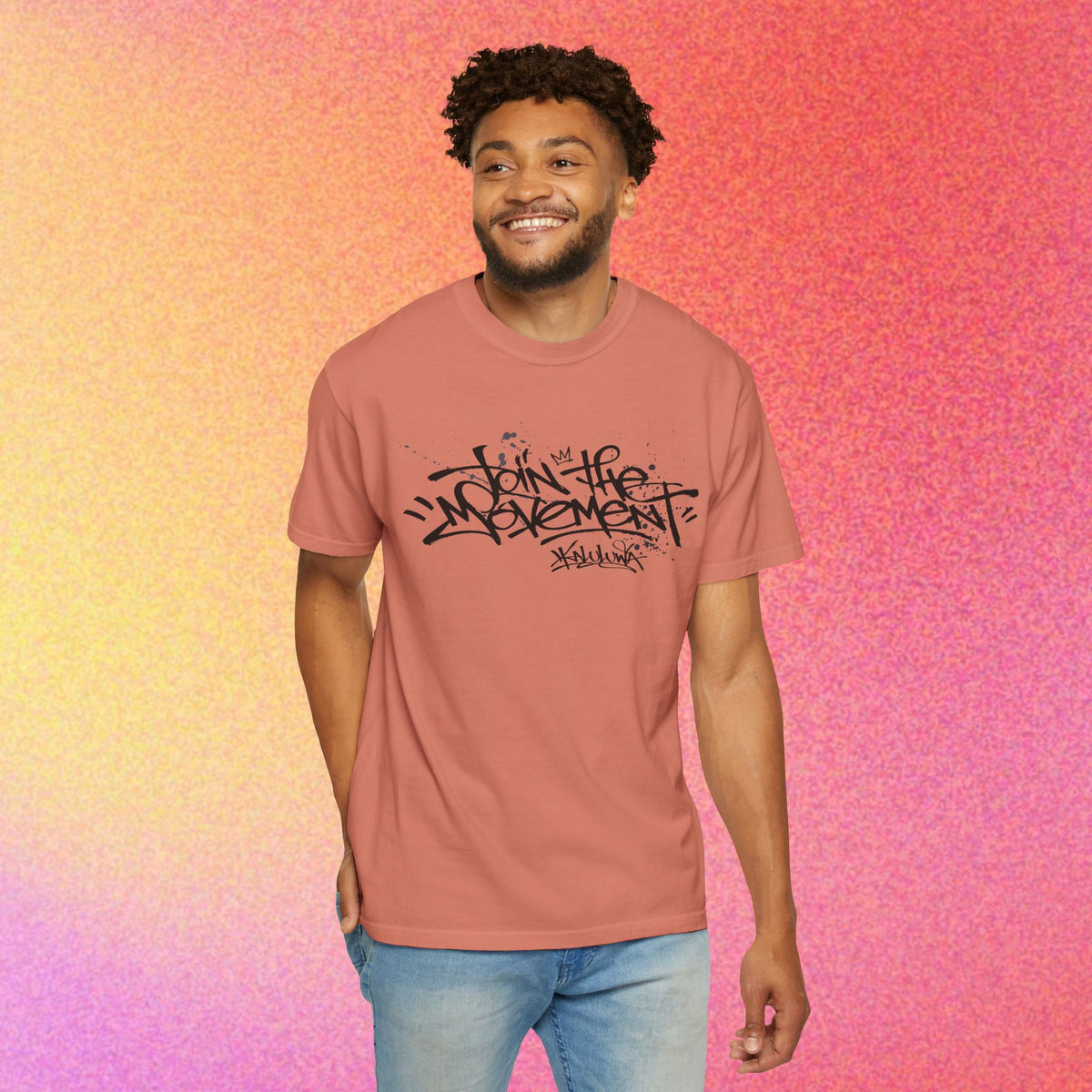 Join The Movement Tee| Street Art Back Print | Graphic T-Shirt