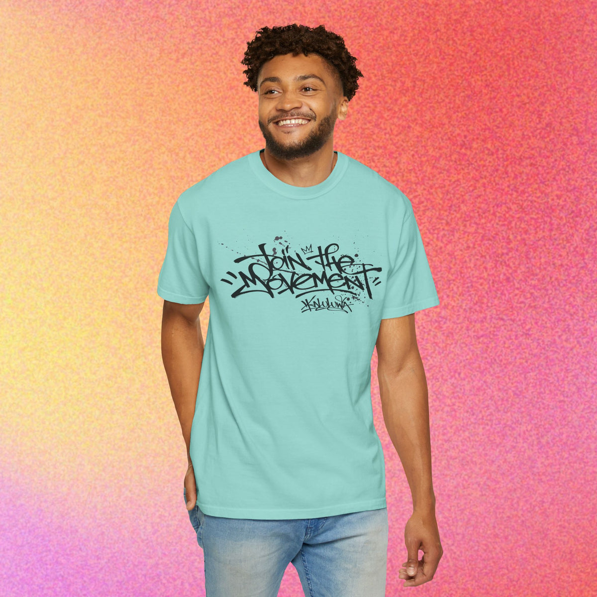 Join The Movement Tee| Street Art Back Print | Graphic T-Shirt