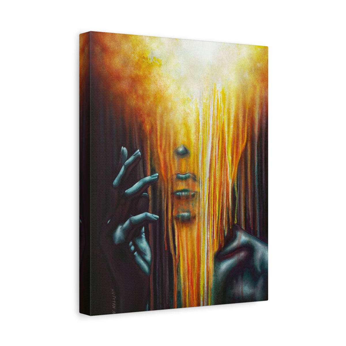 The Empath | Goth Painting Personality Type | Portrait on Matte Stretched Canvas