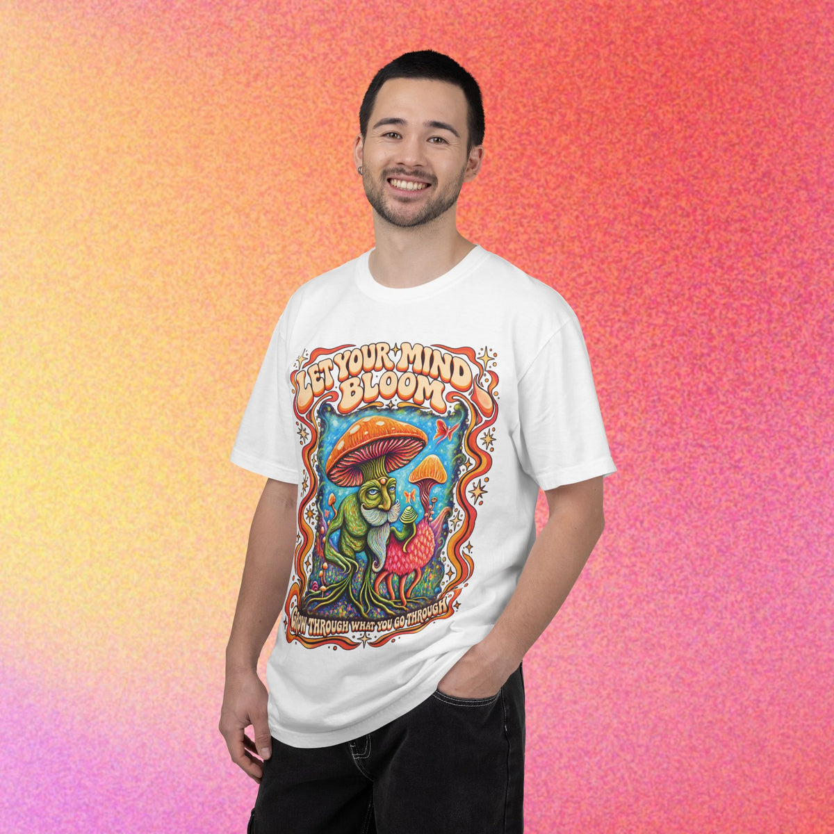 Let Your Mind Bloom | Retro Mushroom Graphic Tee