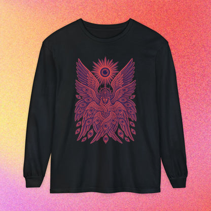 Seraphim | Biblical Angel Thorn Crown | Long Sleeve Graphic T-Shirt