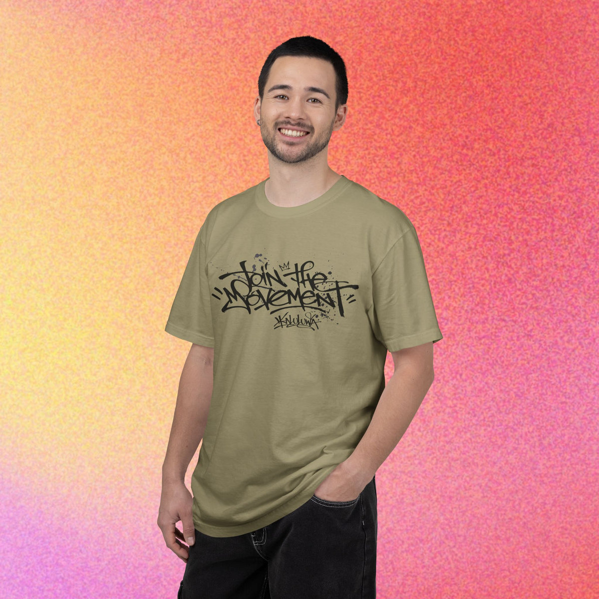 Join The Movement Tee| Street Art Back Print | Graphic T-Shirt