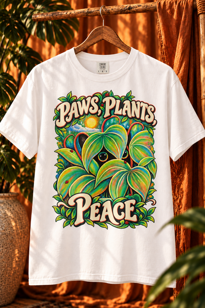 Peekabloom | Whimsical Hide & Seek Cat Graphic Tee