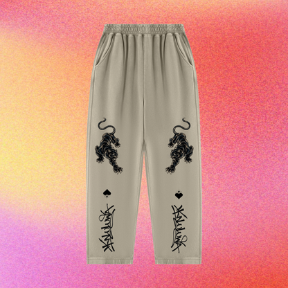 Panther | Unisex Mineral Wash Balloon Sweatpants