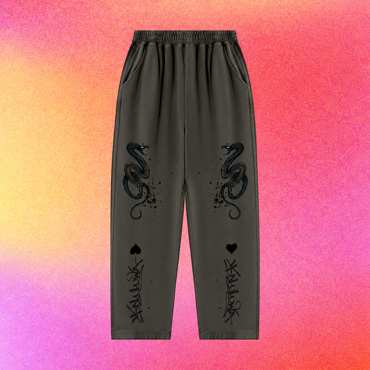 Serpent | Unisex Mineral Wash Balloon Sweatpants