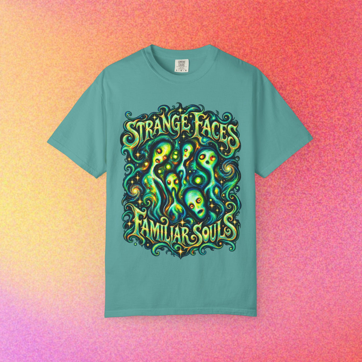 E.Tees | Expressionism Alien Faces Graphic Tee