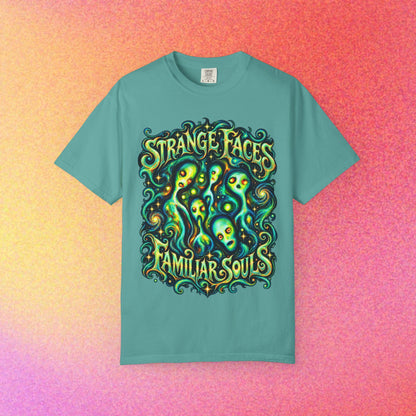 E.Tees | Expressionism Alien Faces Graphic Tee