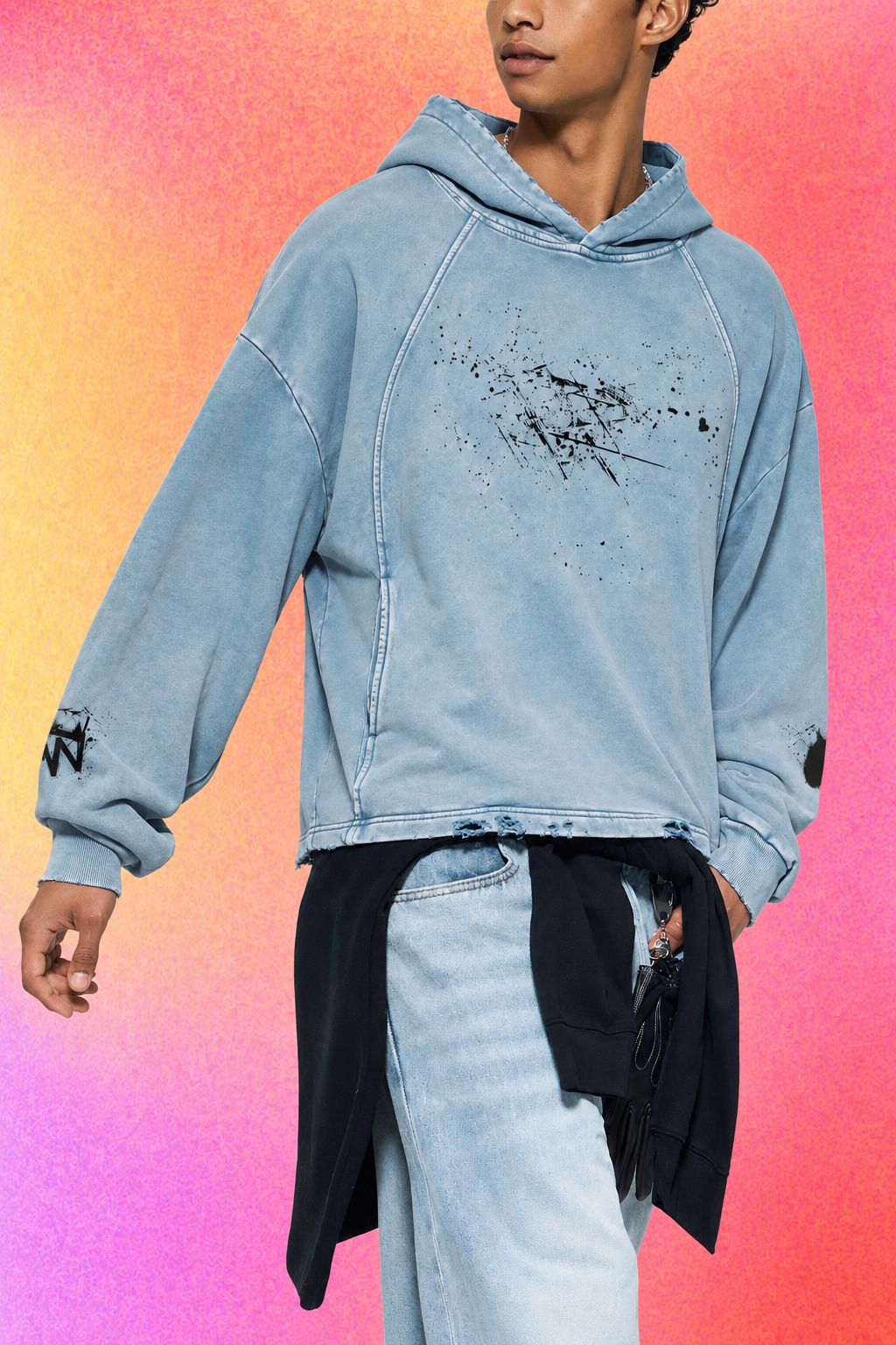 The Creator's Hoodie | Paint Splatter Vintage Washed Hoodie