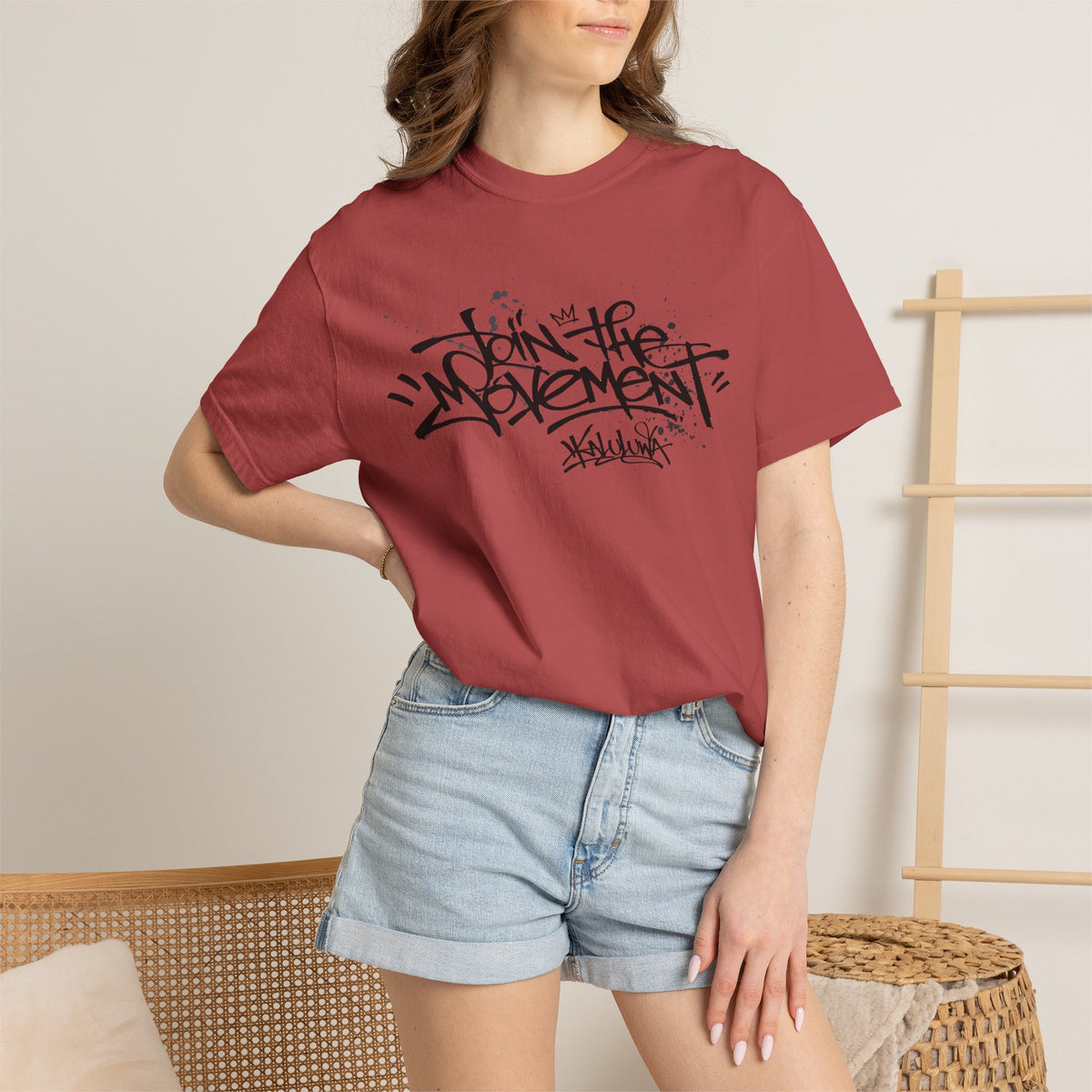 Join The Movement Tee| Street Art Back Print | Graphic T-Shirt