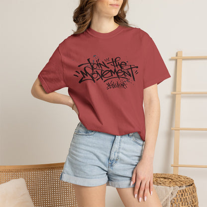 Join The Movement Tee| Street Art Back Print | Graphic T-Shirt