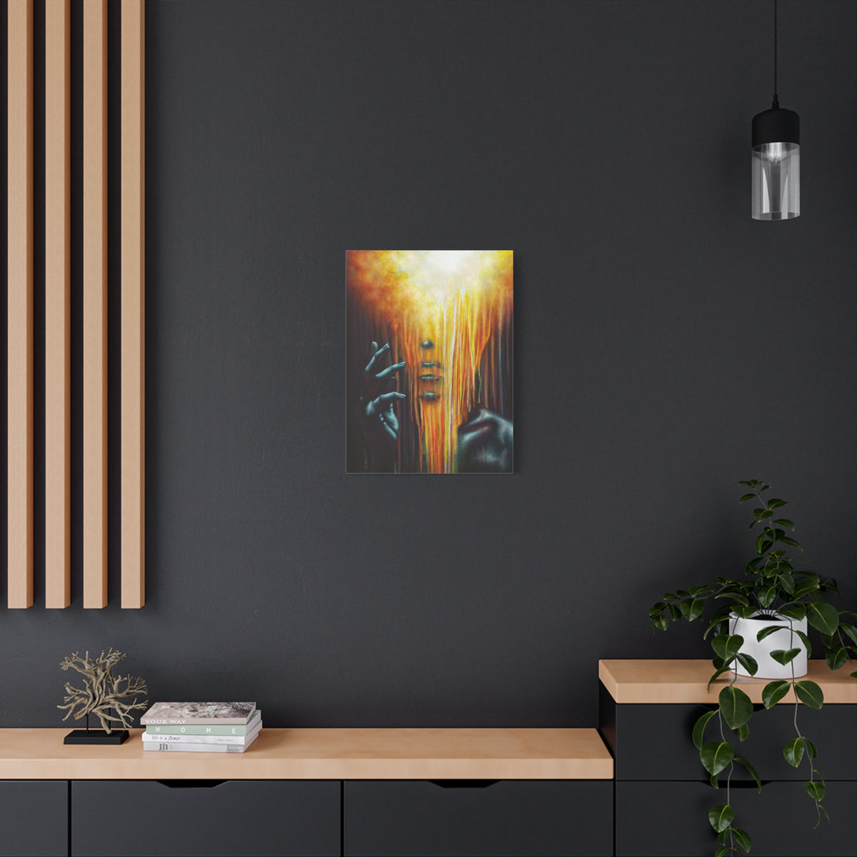 The Empath | Goth Painting Personality Type | Portrait on Matte Stretched Canvas