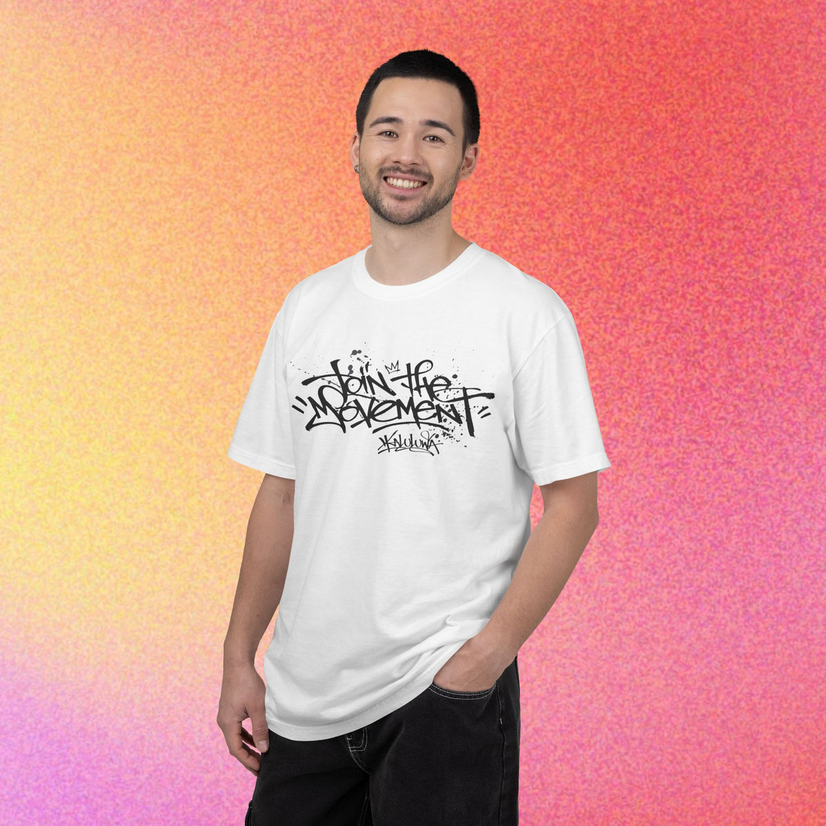 Join The Movement Tee| Street Art Back Print | Graphic T-Shirt