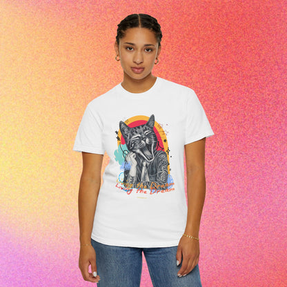 Living the Dream | Funny Tired Cat Graphic T-Shirt