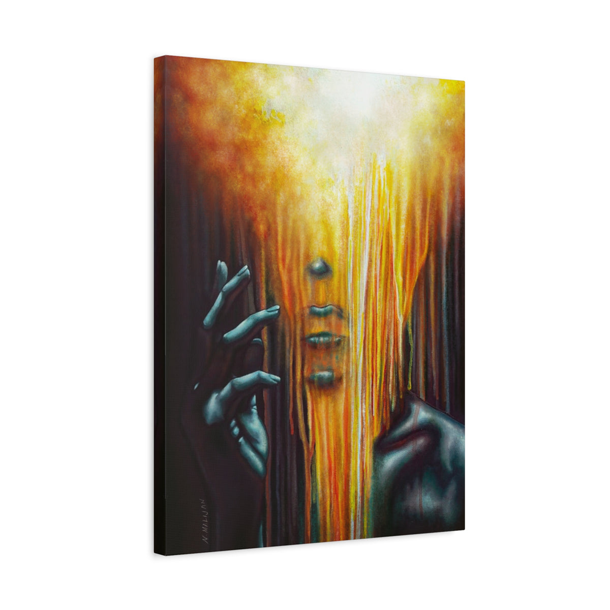 The Empath | Goth Painting Personality Type | Portrait on Matte Stretched Canvas