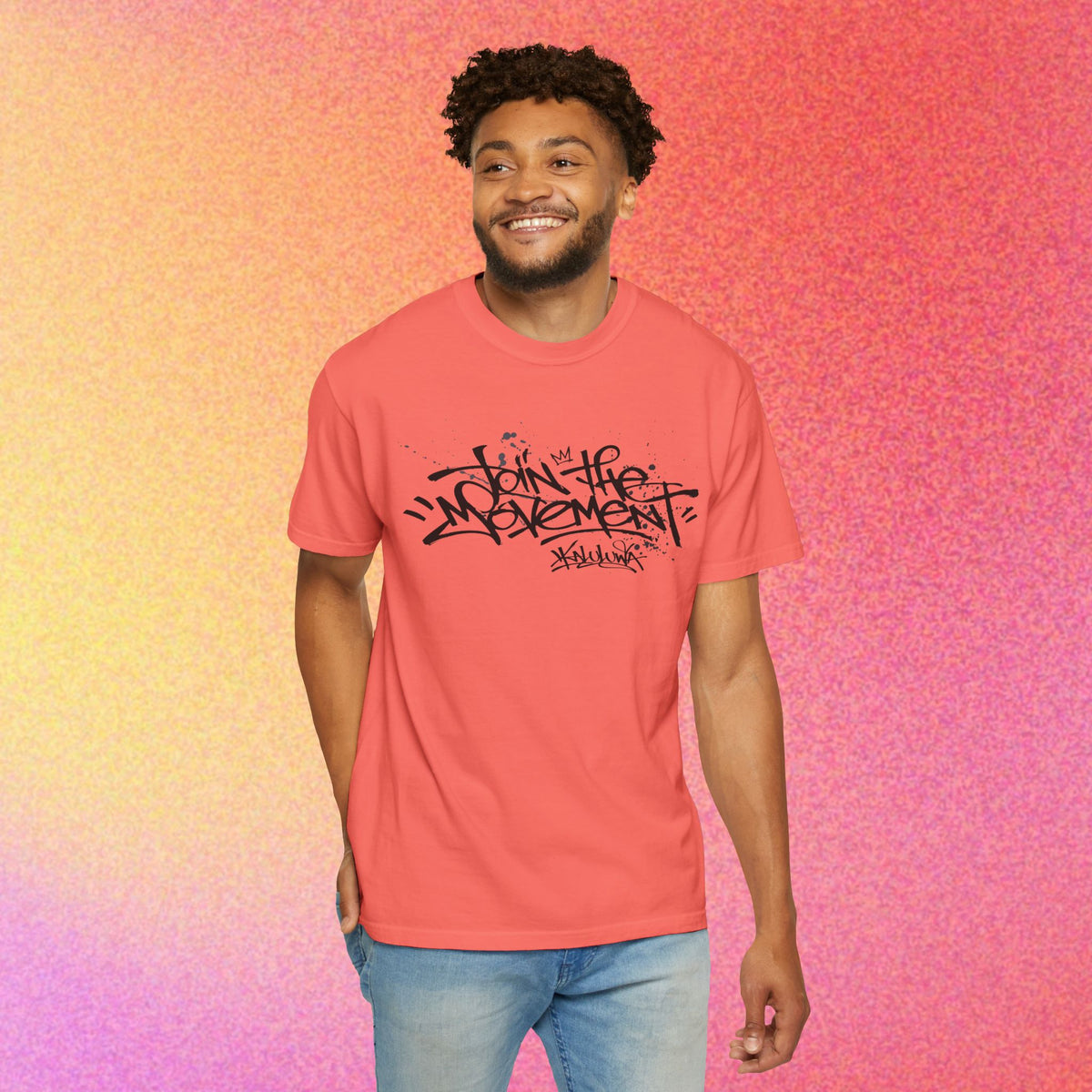 Join The Movement Tee| Street Art Back Print | Graphic T-Shirt