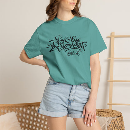 Join The Movement Tee| Street Art Back Print | Graphic T-Shirt